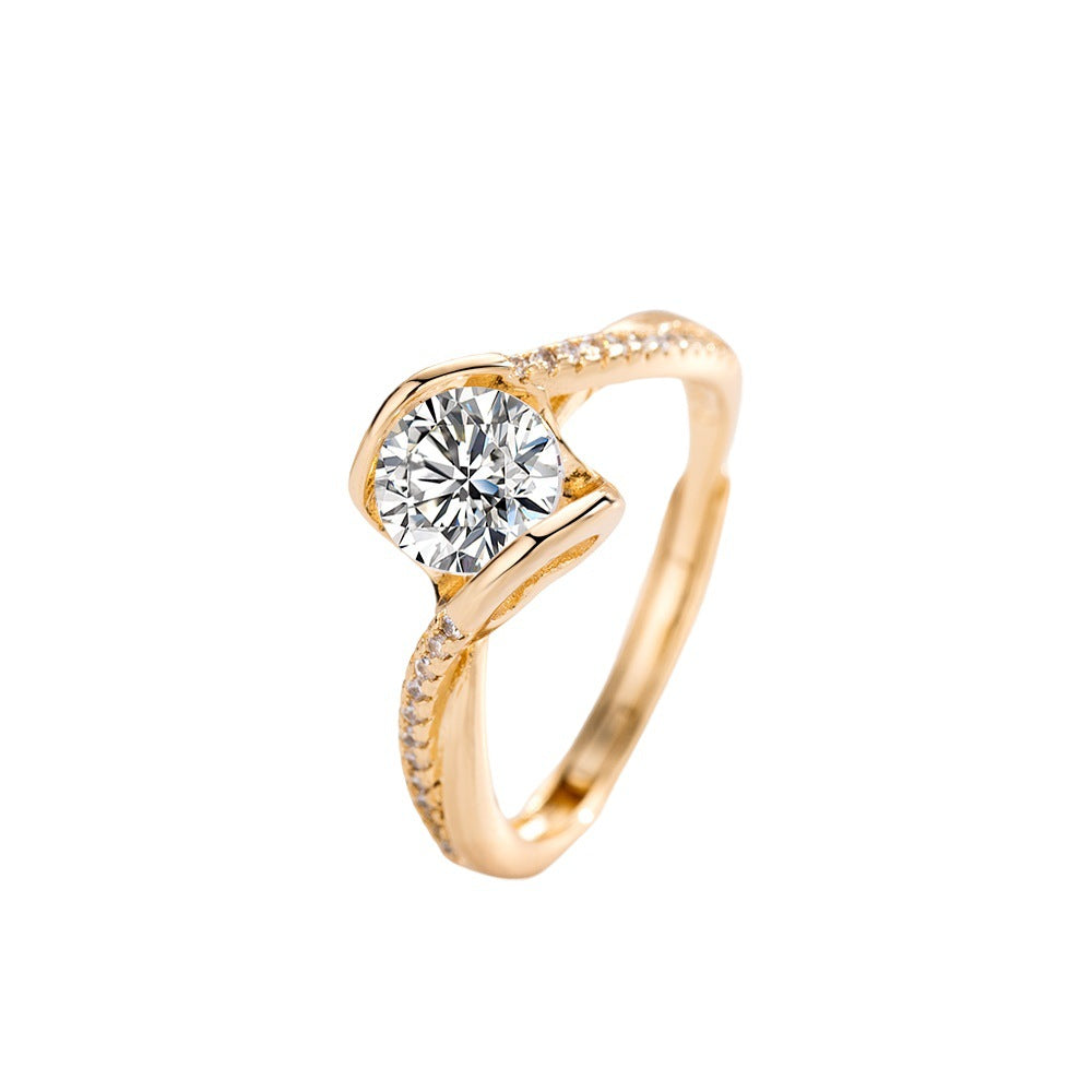 Angel Kiss Zircon Imitation Ring for Women