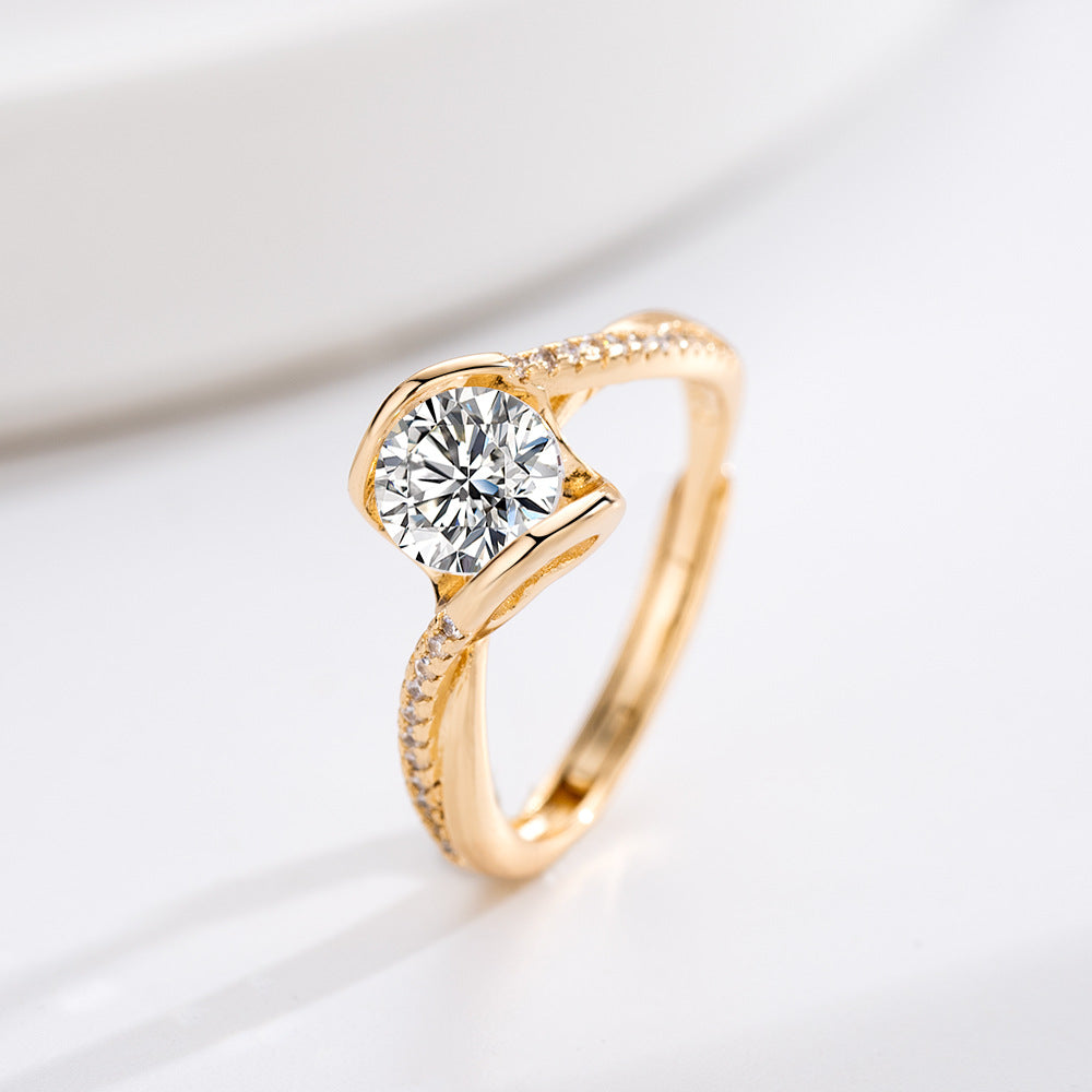 Angel Kiss Zircon Imitation Ring for Women